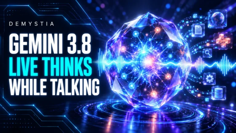 Gemini 3.8 Live: What Changes When AI Can Reason During a Conversation?