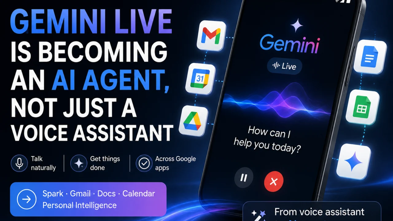 Gemini Live Is Becoming an AI Agent, Not Just a Voice Assistant
