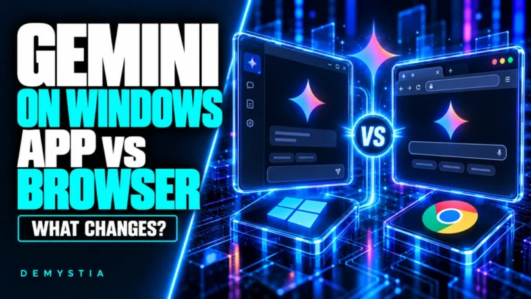Gemini on Windows: What Does the App Offer Beyond the Browser?