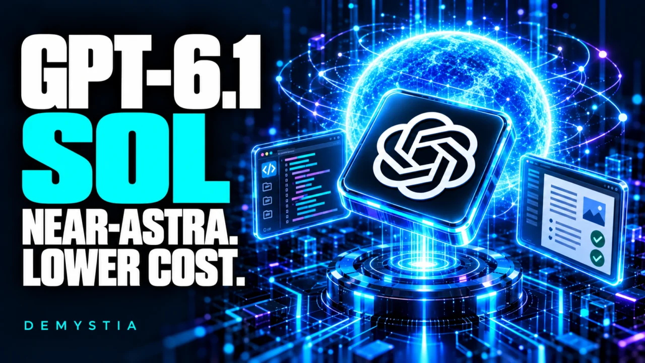 GPT-6.1 Sol: OpenAI Brings Near-Astra Performance to a Lower-Cost Model