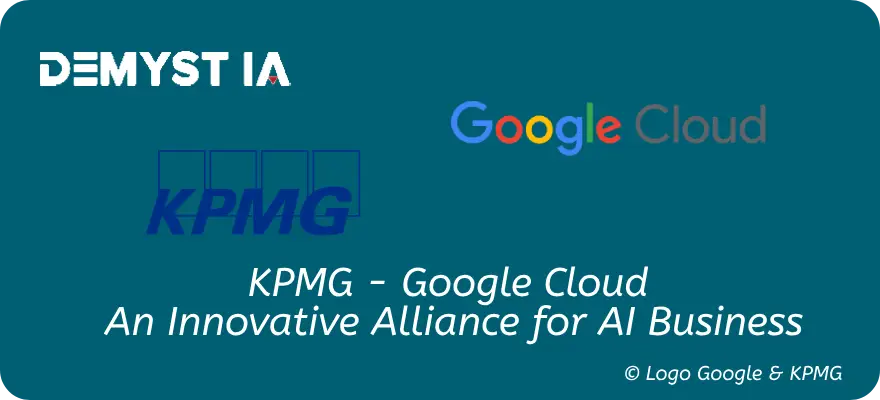 Visual representation of KPMG-Google Cloud alliance for business AI