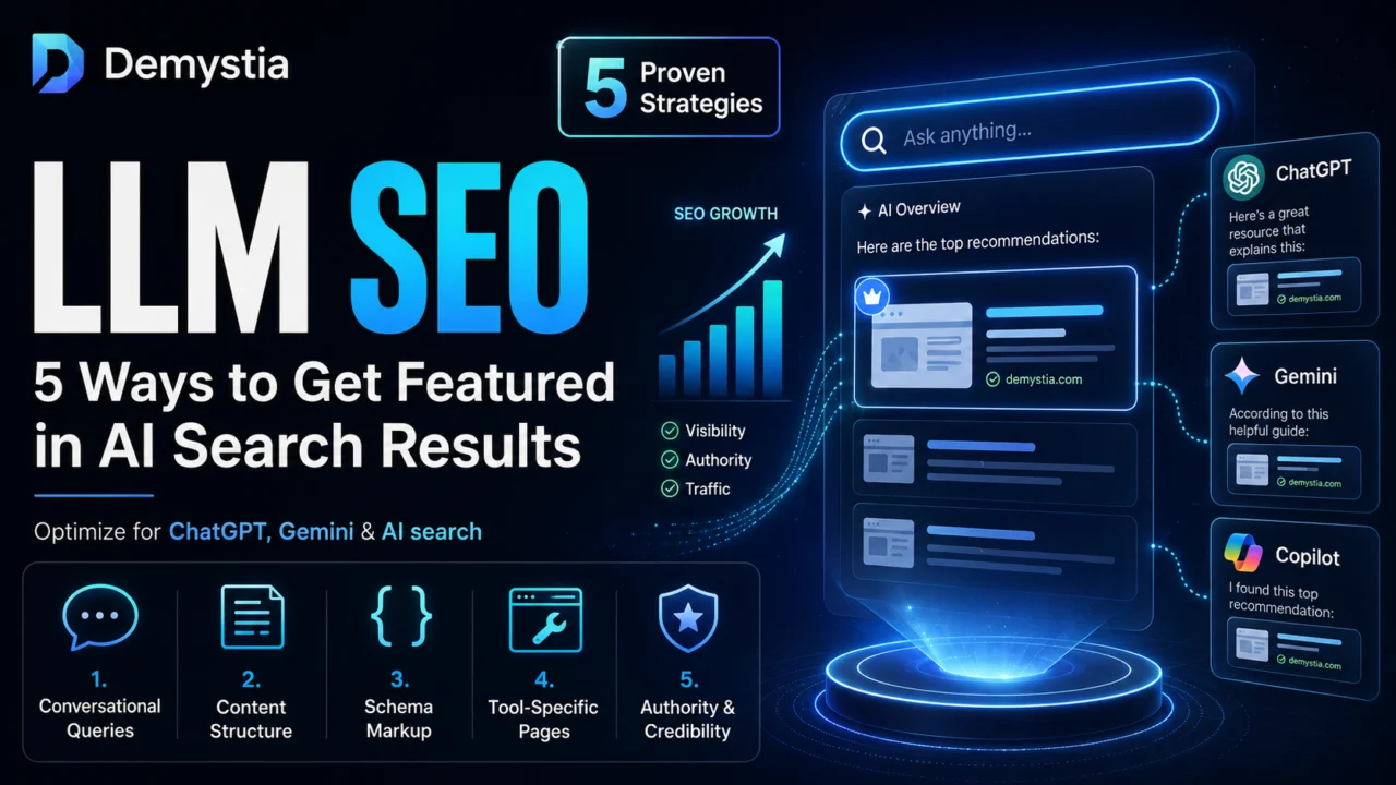 LLM SEO: 5 Ways to Get Featured in AI Search Results