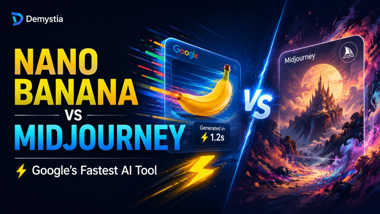 Nano Banana vs Midjourney: Google’s Fastest AI Tool